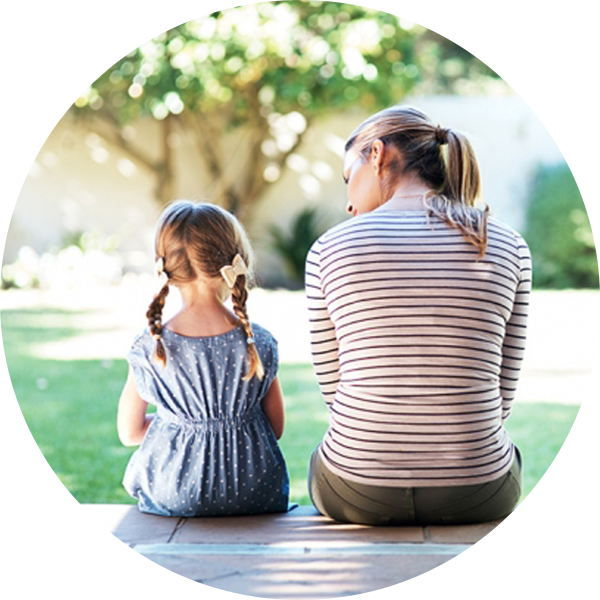 mother and daughter