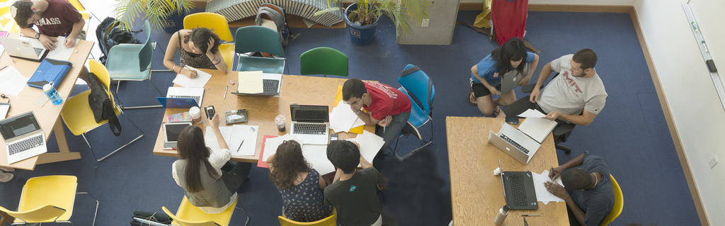 students studying