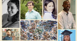 Collage of 10 different headshot photos.