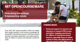 case of support for MIT OpenCourseWare