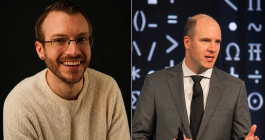 A collage of two headshots: Luke Hobson on the left and Bruce Cameron on the right