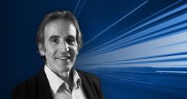 Graphic with a headshot photo of Denis Rothman in business attire