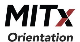 MITx Orientation logo