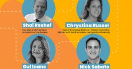 4 headshots of panelists