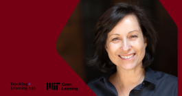 Logo of Residential Education and MIT Teaching and Learning Lab; Headshot of Lilach Mollick 