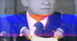 Video deepfake footage of President Nixon in the Emmy award-winning "In Event of Moon Disaster."