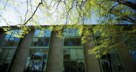 Exterior view of the Hayden Library