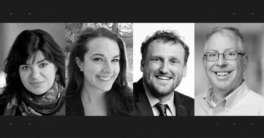 Headshots of Katerina Bagiati, Lana Cook, Admir Masic, and George Westerman