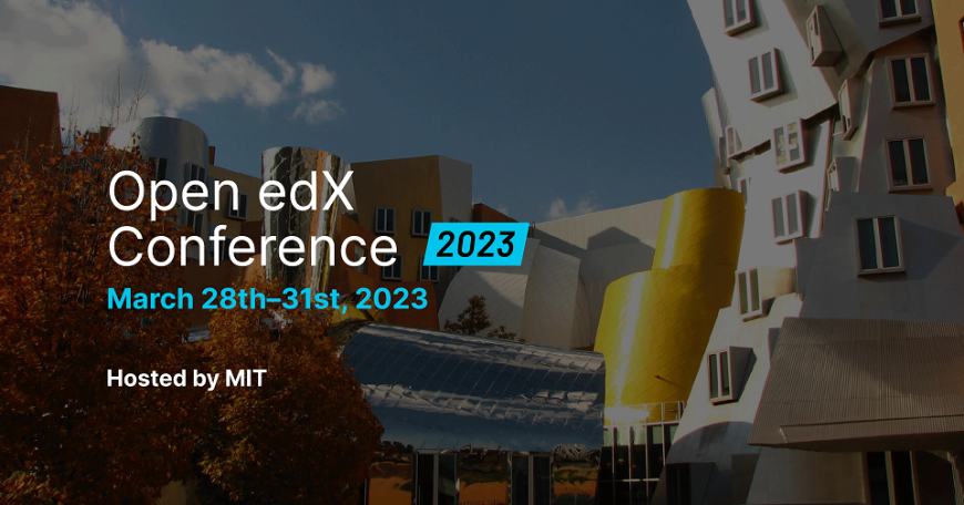 Open edX conference infographic - event is slated for March 28 - 31