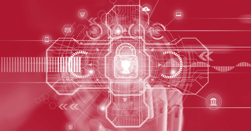Illustration of a hand pointing to a digital lock. MIT Horizon logo and website are on the bottom.