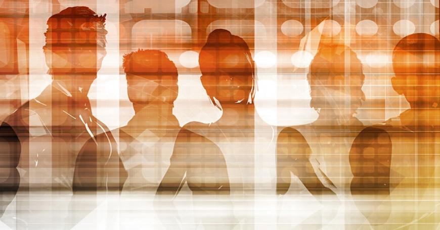 people in background 