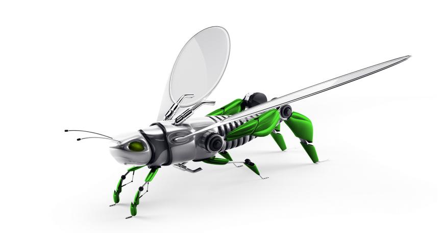 Small insect robot with wings
