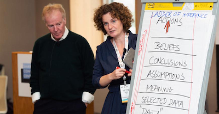 Dr. Peter Senge and Dr. Mette Boell