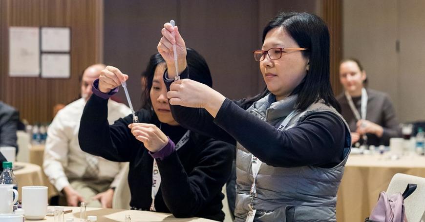 Members of the pK-12 Collaborative experience hands-on learning approaches during the March 2018 J-WEL Week.