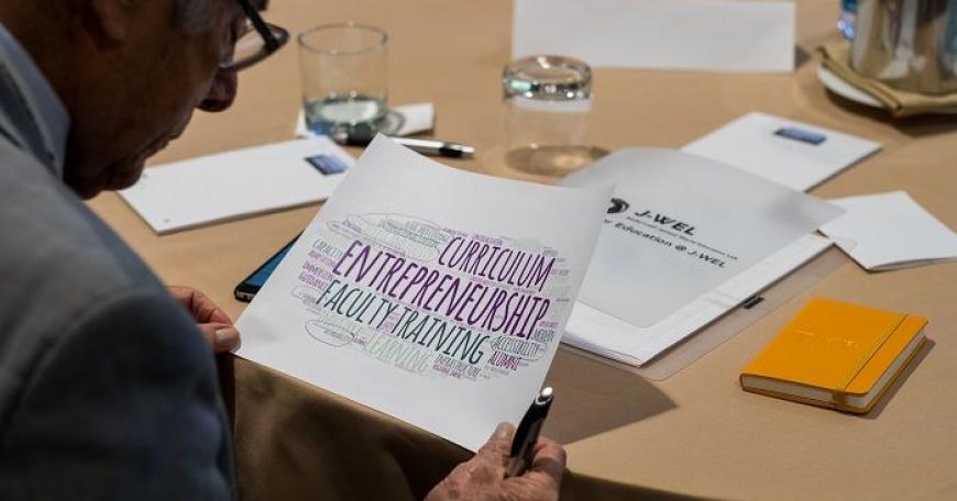 Members of J-WEL’s Higher Education Collaborative identified key themes at the March 2018 J-WEL Week.