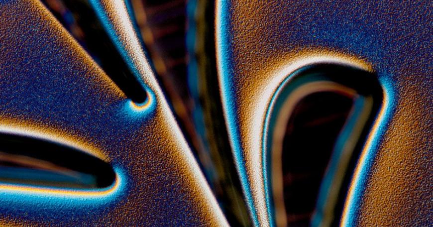 Microscopic detail of  a microrotor. Research from Alan Epstein's lab.