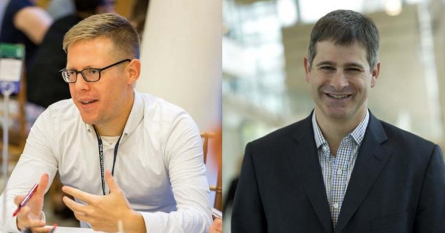 “Academic training rarely covers the importance of engaging with policymakers or provides the tools necessary to do so effectively,” says Dan Pomeroy (left), PL@CIS managing director and senior policy adviser. Chappel Lawson is on the right.