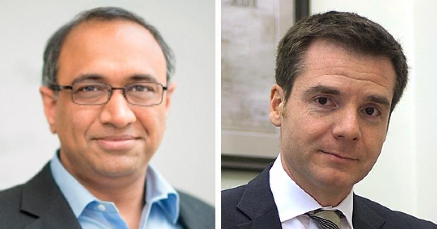 MIT professor Sanjay Sarma and MIT Vice President Israel Ruiz 