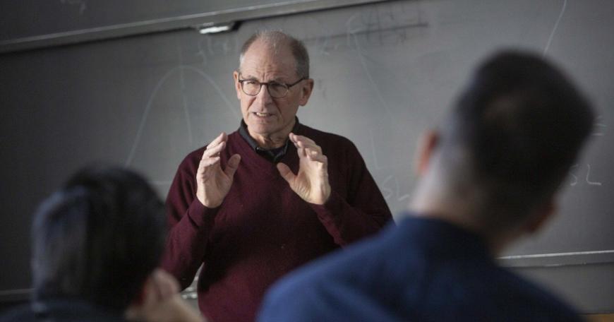 David Hardt teaches students in class 2.830 (Control of Manufacturing Processes).