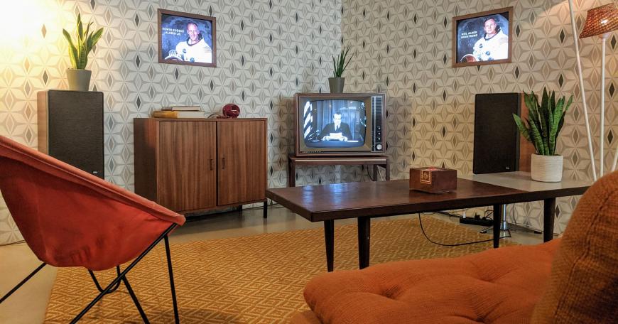 "In Event of Moon Disaster" reimagines the story of the first moon landing as if the Apollo 11 astronauts had not been able to return to Earth. It was created to highlight the concern about computer-based misinformation, or "deepfakes."