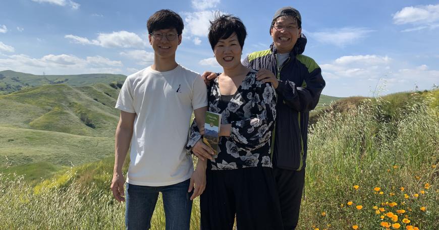 Kyle with his parents