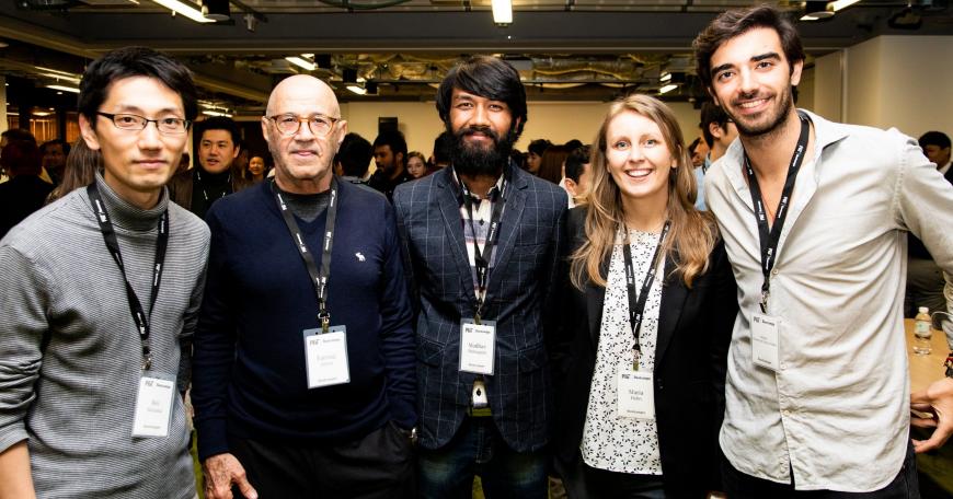 An award-winning startup founded by Maria Hahn (second from right) got its start at an MIT Technology and Innovation Bootcamp.