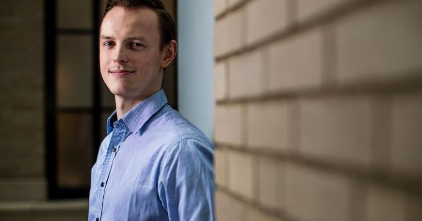 MIT senior Jakub Chudik became interested in medical technology, especially related to cancer, after his younger brother, who was a toddler at the time, was diagnosed with cancer during Chudik’s first year of high school.