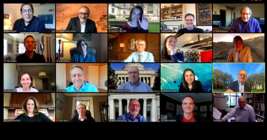 MIT’s virtual town hall on May 5 featured 20 MIT administrators and faculty.
