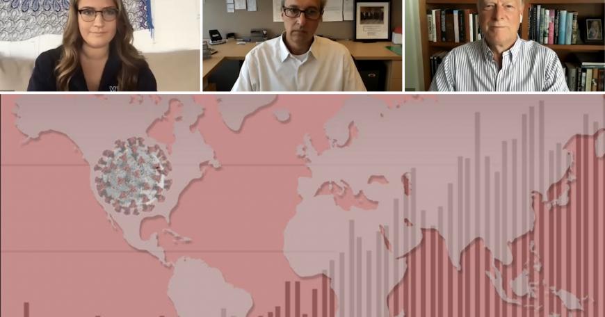 Course faculty (left to right): Teaching Assistant Lena Afeyan, Professor Facundo Batista, and Professor Richard Young