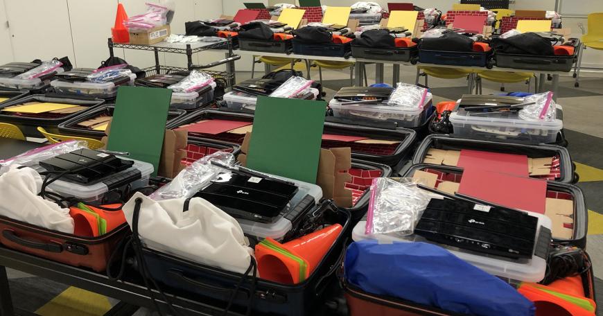 Each student in the Beaver Works Summer Institute RACECAR course received a RACECAR Model Nano in the mail.