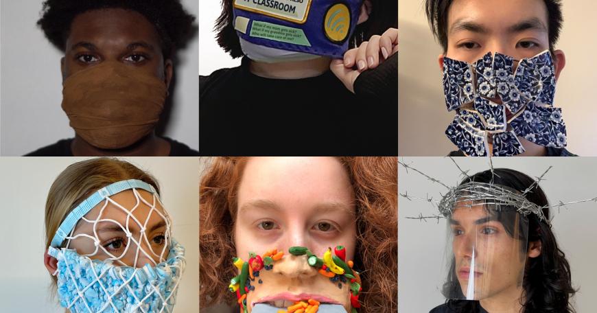 Students in 4.302 (Design and Scarcity) were encouraged to envisage a mask that would serve as a physical extension of the mind and the body — a site of exchange and a way of relating to a larger community.