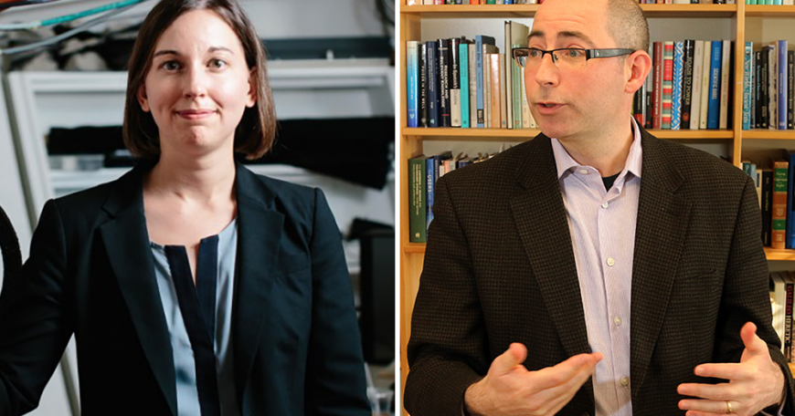 Julie Shah (left) and David Kaiser are the associate deans of social and ethical responsibilities of computing in the MIT Schwarzman College of Computing.