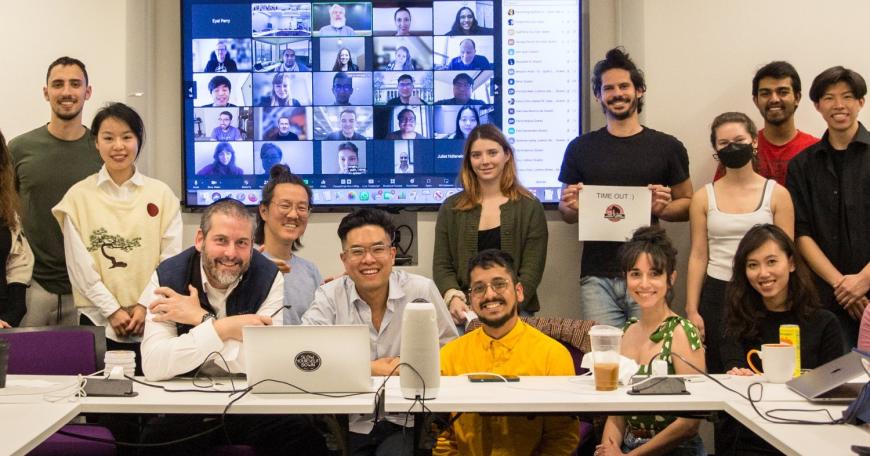 Some members of MIT's 2021-22 "How to Grow (Almost) Anything" class, including remote participants.