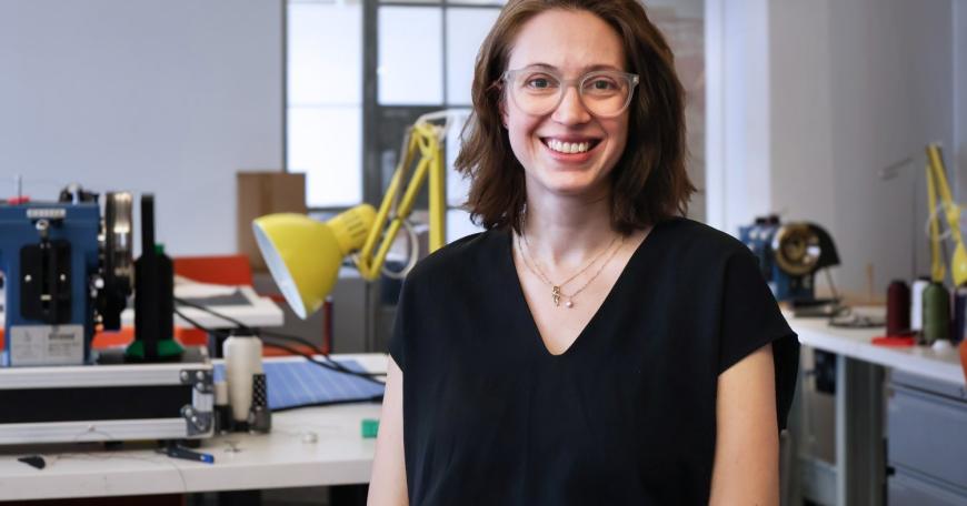MIT Morningside Academy for Design (MAD) Fellow Caitlin Morris is an architect, artist, researcher, and educator who has studied psychology and used online learning tools to teach herself coding and other skills. 