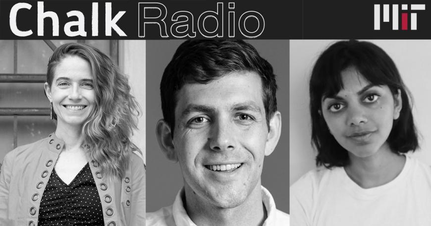 Chalk Radio MIT logo above headshots of Prof. Catherine D'Ignazio, Prof. Jacob Andreas & Harini Suresh. Text at the bottom reads "from MIT OpenCourseWare."