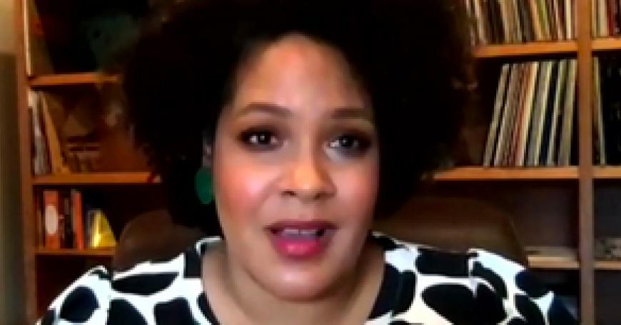 Black woman in business attire