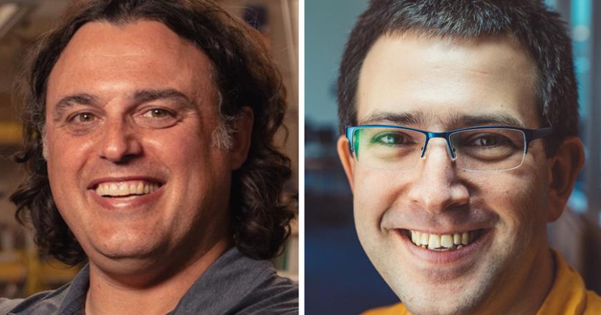 Side-by-side headshots of Amos Winter and Nikolai Zeldovich