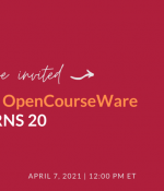 You’re Invited! Join us in celebrating 20 years of OpenCourseWare