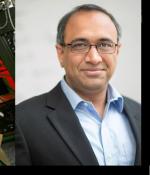 Guests speakers at a recent MIT Open Learning AR/VR Symposium were: (clockwise from top left) MIT Professor Fox Harrell; director Shekhar Kapur; Berklee College of Music professor Susan Rogers; sound designer Mark Mangini; Princeton University Professor Edgar Choueiri; and MIT Vice President for Open Learning Sanjay Sarma.