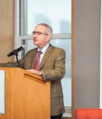 Joshua Angrist, co-director of the School Effectiveness and Inequality Initiative and the Ford Professor of Economics at MIT, speaks at this year's MIT School Access and Quality Summit.
