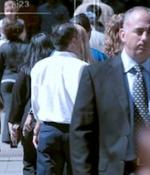 people walking in the street