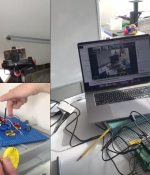 Professor Jacob White demonstrates from the basement of his home during a J-WEL Connections session. His presentation, titled "Hands on for Half the Price" outlined some of the hands-on activities he’s using for remote instruction with his students during the Covid-19 crisis.