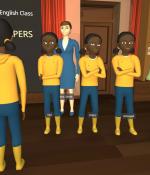 The game “Passage Home” puts the player into the first-person perspective of “Tiffany,” a talented and hard-working Black student who is falsely accused of plagiarism by her white female English teacher, “Mrs. Smith.”