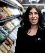 Solver Queen of Raw enables fashion brands and retailers to buy and sell unused textiles with its global network. Seen here: CEO and cofounder Stephanie Benedetto.