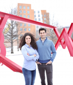 Graduate students Ava Soleimany (left) and Alexander Amini moved their popular IAP course on deep learning online this year, but still managed to work in some surprises. The course enrolled a record 550 students this year, and featured 50 final projects covering deep learning applications in nearly every discipline represented at MIT.