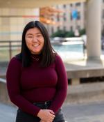 Senior Fiona Chen is majoring in math and economics. “The former has provided me the ability to analyze social issues with great precision, while the latter has helped me understand the importance of tangible political action,” she says.