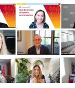 An online course developed in collaboration with USSOCOM, the MIT School of Engineering, and MIT Professional Education featured speakers on artificial intelligence applications and implications. Top row, left to right: Sertac Karaman, Julie Shah, and Anantha Chandrakasan. Middle row, left to right: Stephanie Culberson, L. Rafael Reif, and Eric Schmidt. Bottom row, left to right: General Richard Clarke, Regina Barzilay, and Asu Ozdaglar.