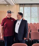 Jesus Sotomayor (left), entrepreneur and lifelong learner, with MIT Senior Lecturer David Niño