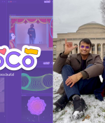 Shruti Dhariwal (right) and Manuj Dhariwal, PhD students at Media Lab’s Lifelong Kindergarten research group, created CoCo — a new platform for young people to co-create, code, and collaborate with peers in real-time. Educators from 68 countries have signed up to receive the beta release.