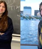Two-time Yulia’s Dream participants include Sophia Breslavets (left), who appreciates joining a global math community, and Nazar Korniichuk, who is coming to study at MIT in the fall.